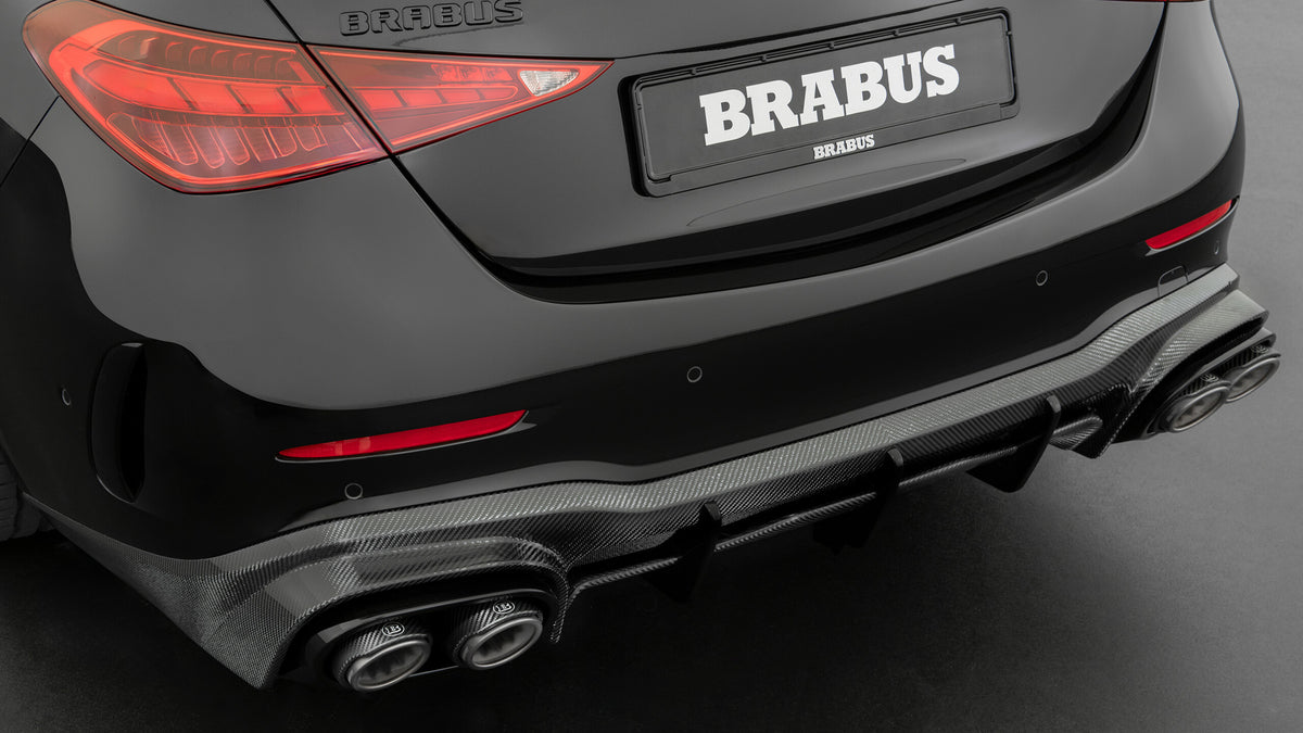 BRABUS carbon rear diffuser on Mercedes-AMG C63 W206