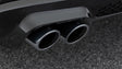 BRABUS black chrome quad tailpipes on Mercedes-Benz S-Class W223