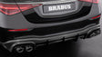 BRABUS Carbon Rear Diffuser with Carbon/Titanium Tailpipes on Mercedes-AMG S63 E Performance V223