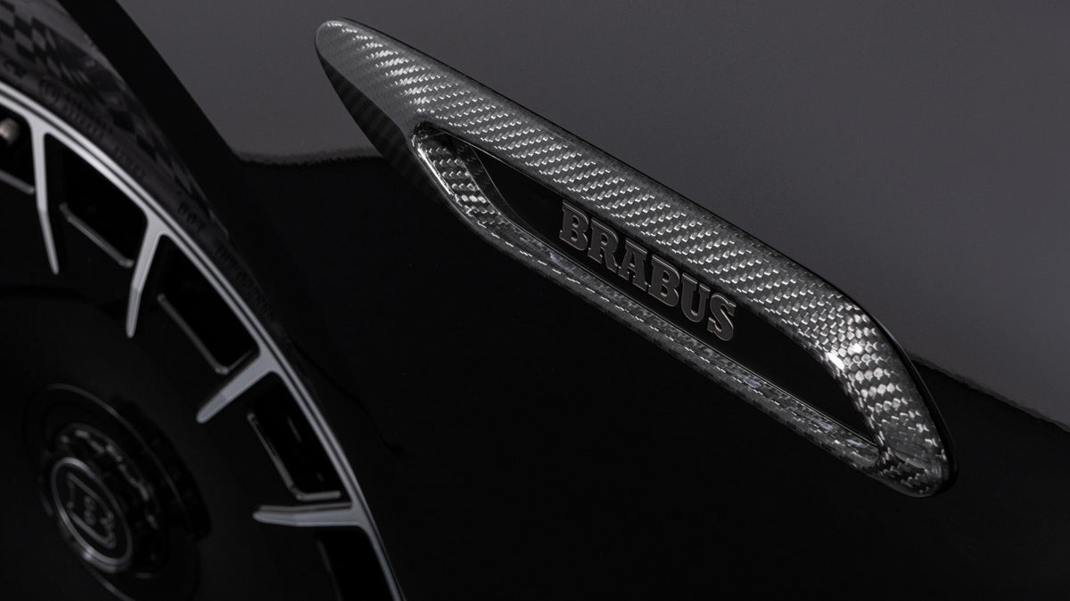 BRABUS Carbon Fender Add-On Parts on Mercedes-AMG S63 E Performance V223