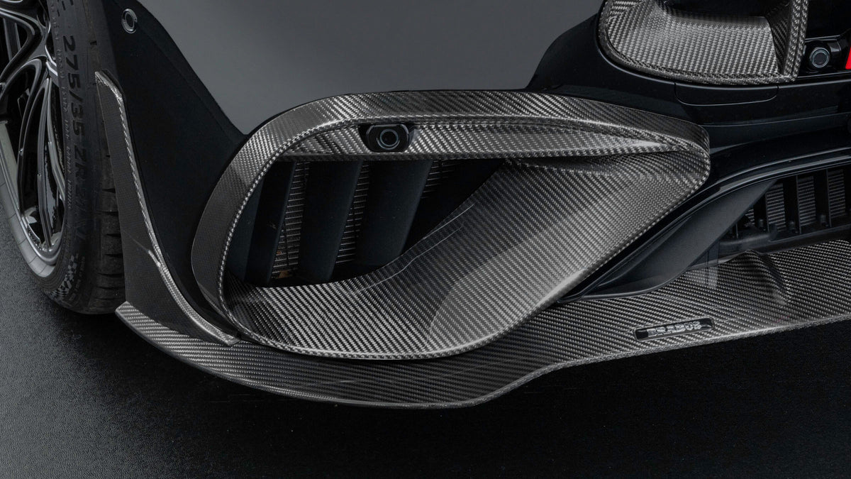 BRABUS Carbon Front Fascia Attachments on Mercedes-AMG GT 63 4-Door facelift X290