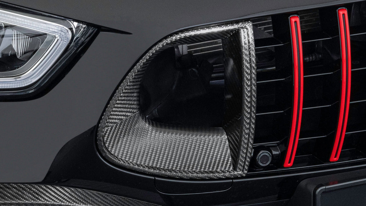 BRABUS Carbon Front Grille Inserts on Mercedes-AMG GT 63 4-Door facelift X290 - view 2