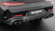BRABUS Carbon Rear Diffuser with Carbon/Titanium Tailpipes on Mercedes-AMG GT 63 S E Performance 4-Door X290