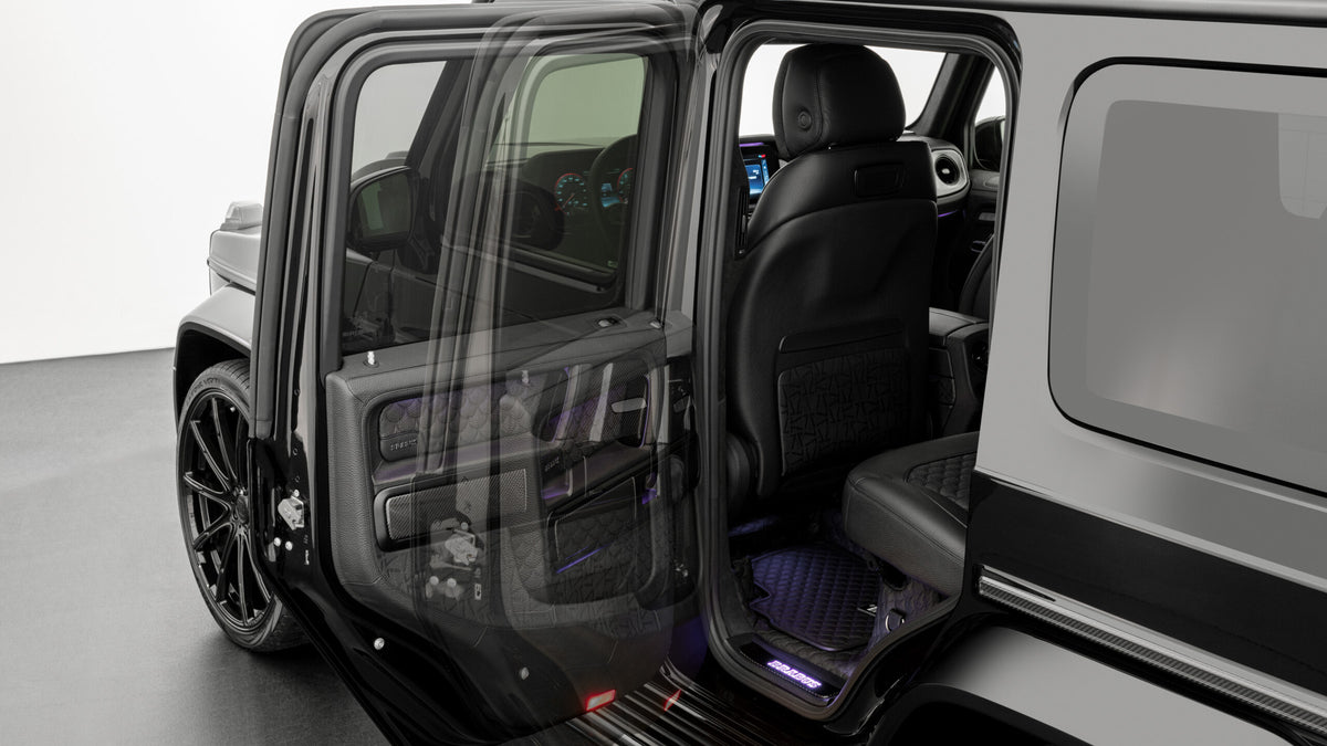 BRABUS Easy Entry rear door open on Mercedes G-Class W465