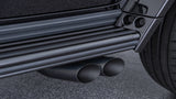 BRABUS sport exhaust black chrome tailpipes on Mercedes G-Class W463A