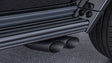 BRABUS sport exhaust black chrome tailpipes on Mercedes-AMG G63 4x4 Squared