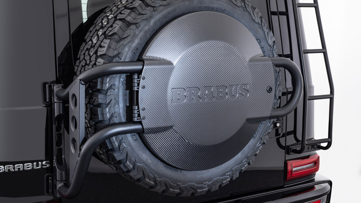 BRABUS W465 spare wheel holder swung open