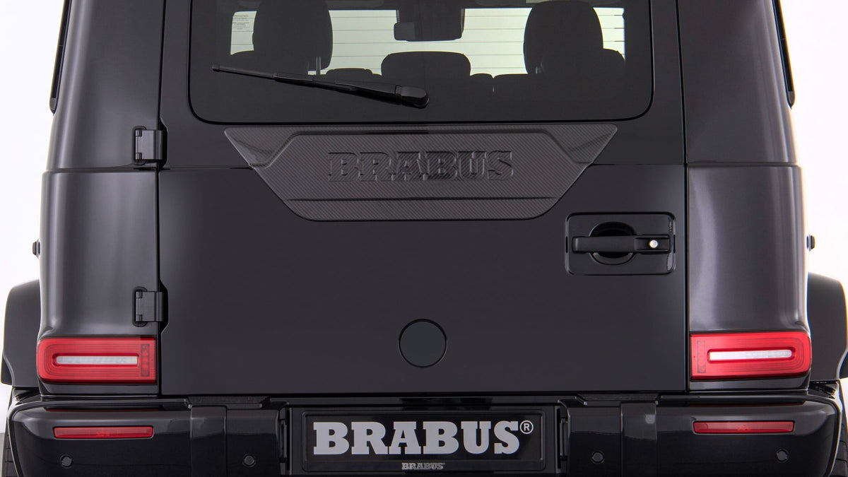 BRABUS carbon rear door attachment on Mercedes G-Class W465