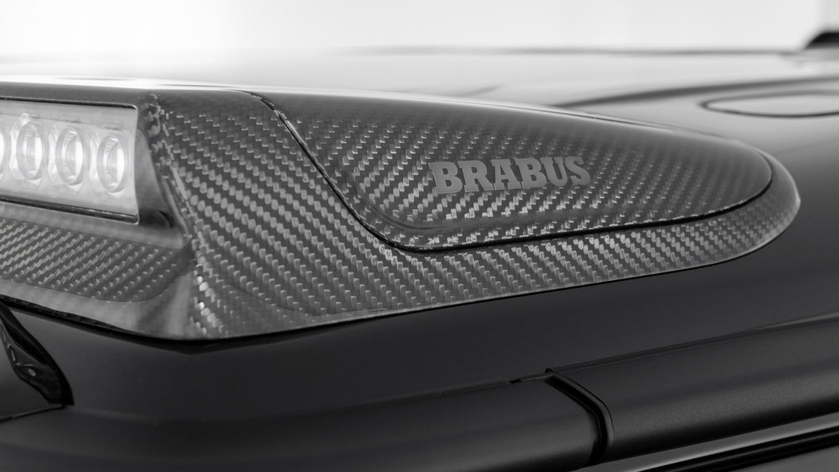 BRABUS W465 carbon roof attachment detail