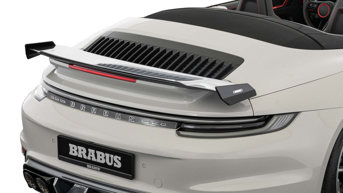 BRABUS Carbon Rear Decklid Cover with BRABUS Lettering for Porsche 911 Turbo / Turbo S - 902-490-99 - image 1