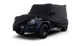 BRABUS car cover quilted pattern with red piping