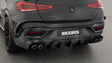BRABUS sport exhaust tailpipes and carbon rear skirt on Mercedes-AMG GLE63 S Coupe C167