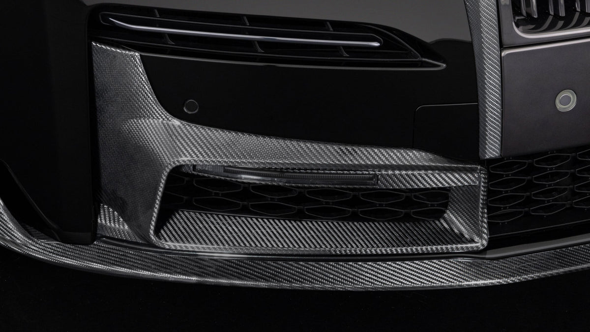 BRABUS Carbon Front Attachments with LED Daytime Running Lights for Rolls-Royce Ghost - RRG-250-99 - image 1