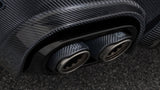 BRABUS valve-controlled sport exhaust carbon titanium tailpipes on Mercedes-AMG GLE63 S V167