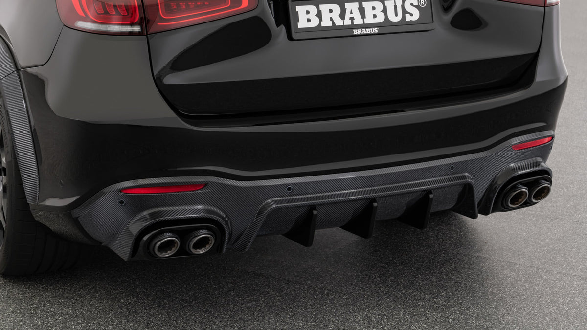BRABUS carbon rear diffuser with sport exhaust tailpipes for Mercedes-AMG GLE63 S V167