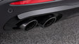 BRABUS black chrome dual tailpipe trims for Mercedes-Benz GLE V167 / GLS X167 AMG Line