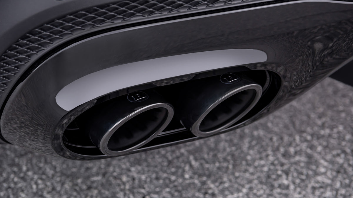 BRABUS black chrome tailpipe insert for Mercedes-Benz GLB250 X247 AMG Line