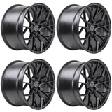 20" Brixton Forged RF10 Black 20x9 Concave Wheels Rims Fits Nissan Altima