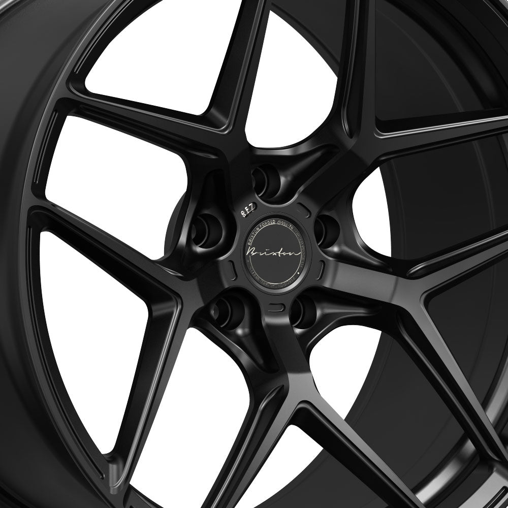 20" Brixton Forged RF7 Black 20x10 20X12 Concave Wheels Rims Fits Nissan GT-R