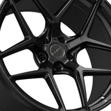 20" Brixton Forged RF7 Black 20x10 20X12 Concave Wheels Rims Fits Nissan GT-R