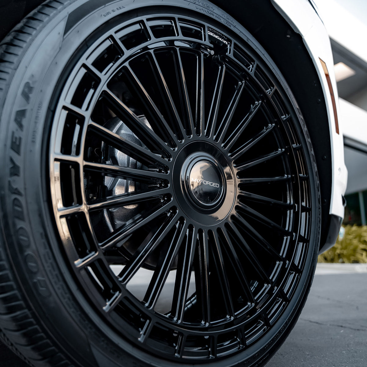 24" MV Forged MVF40 Black 24x10 Concave Wheels Rims Fits Ford F150