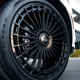 24" MV Forged MVF40 Black 24x10 Concave Wheels Rims Fits Ford F150