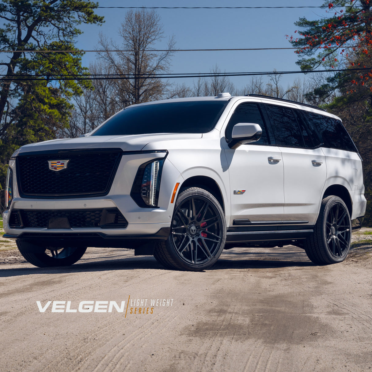 22" Velgen VFF9 Black 22x10 Concave Wheels Fits Cadillac Escalade V