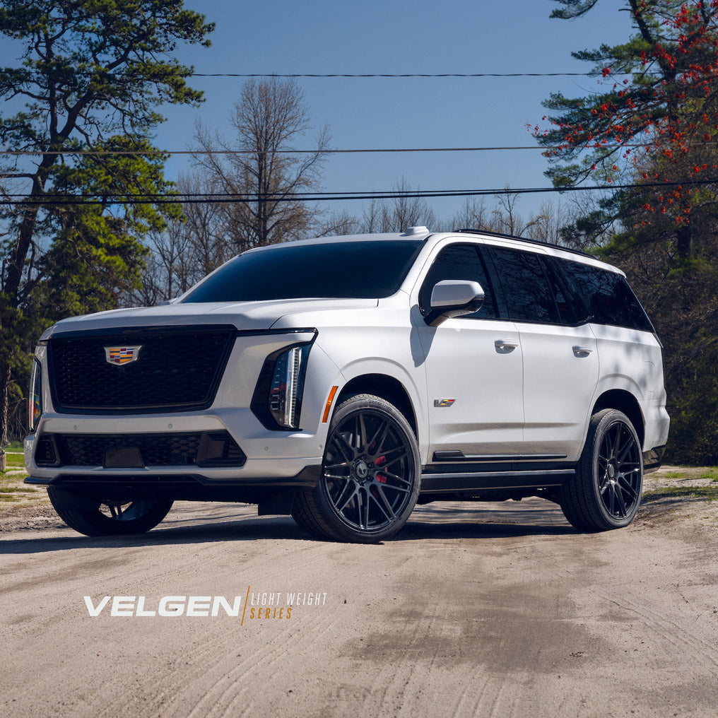 24" Velgen VFF9 Black 24x10 Concave Wheels Fits Cadillac Escalade V