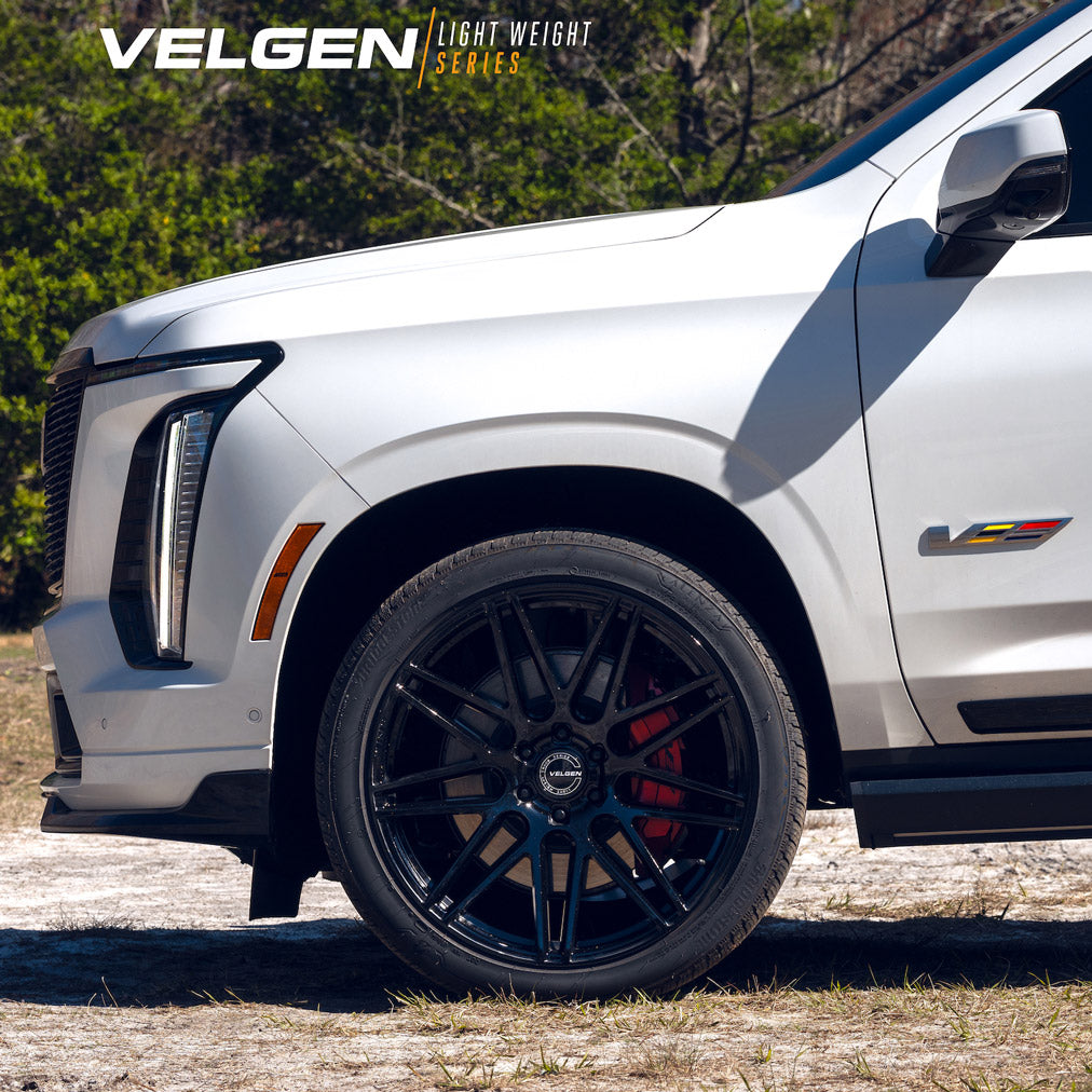 24" Velgen VFF9 Black 24x10 Concave Wheels Fits Cadillac Escalade V