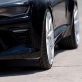 19" Vossen VFS-1 Silver 19x9 Forged Concave Wheels Rims Fits Chevrolet Corvette
