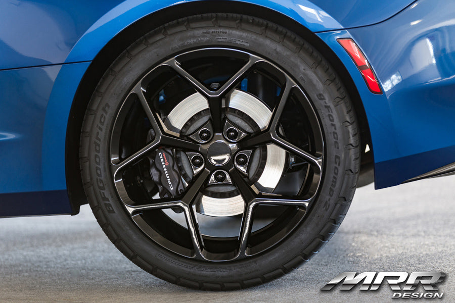 22" MRR M228 BLACK CONCAVE WHEELS RIMS FITS CHEVROLET CAMARO LS LT SS