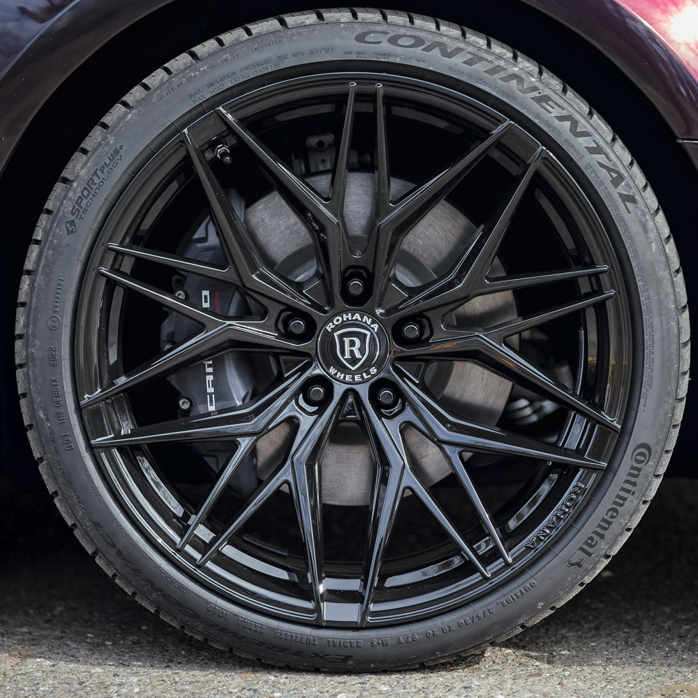 20" Rohana RFX17 Black Forged Concave Wheels Rims Fits Dodge Challenger