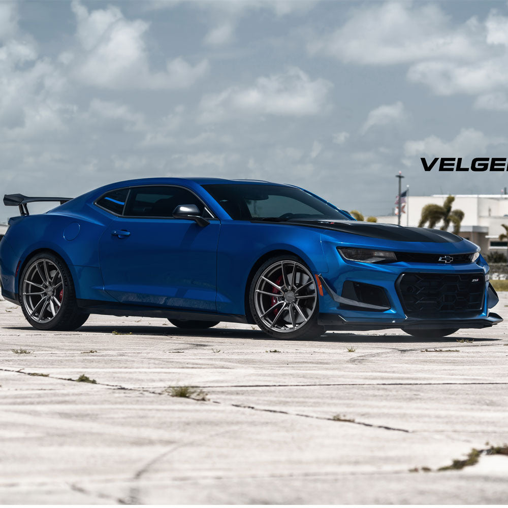 20" Velgen VF5 Grey Forged Concave Wheels Rims Michelin Tires Fits Ford Mustang