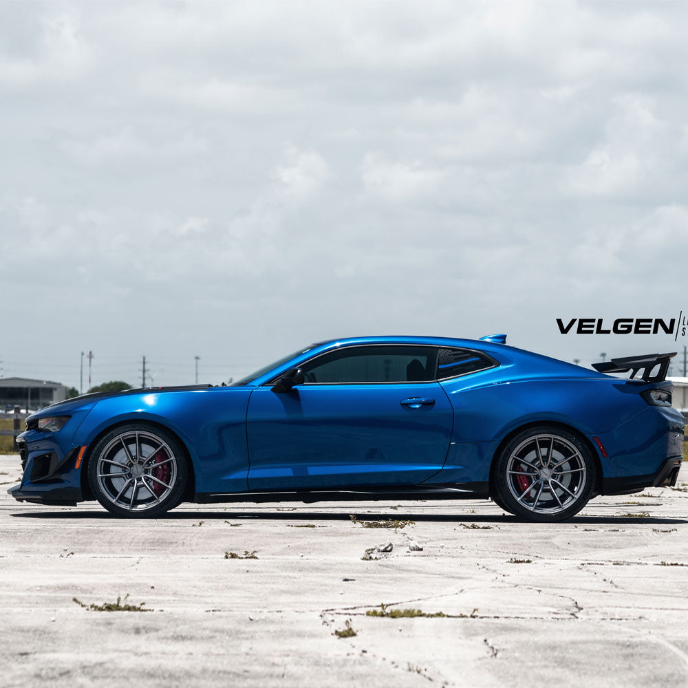 20" Velgen VF5 Grey Forged Concave Wheels Rims Michelin Tires Fits Ford Mustang
