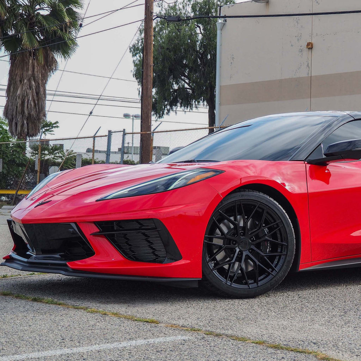 19/20" Avant Garde M520R Black 19x8.5 20x11 Wheels Rims Fits Chevy Corvette C8