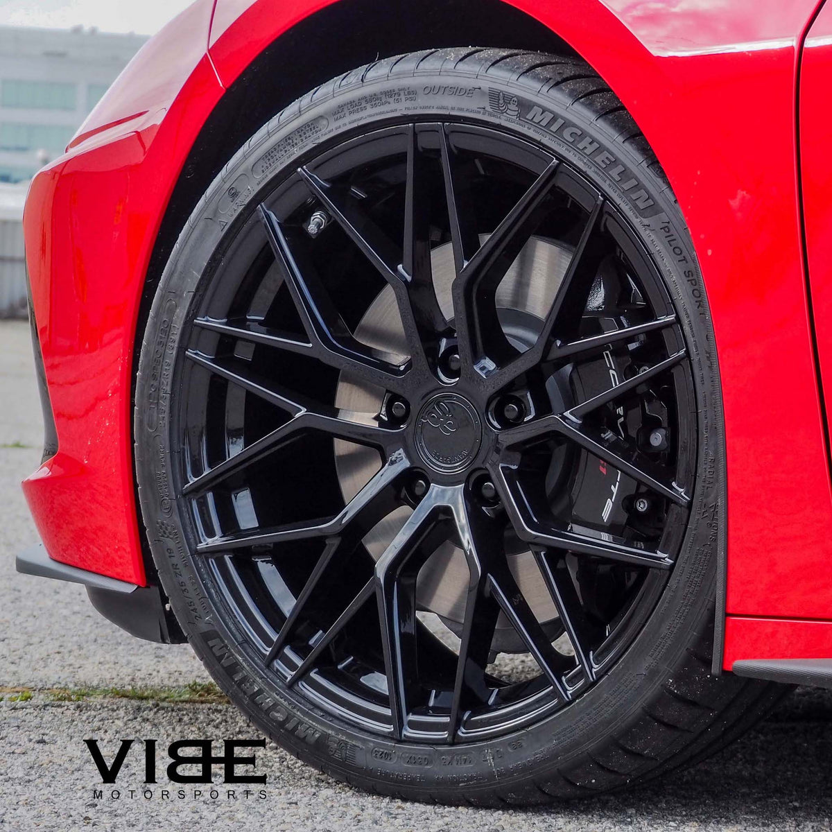 20/21" Avant Garde M520R Black 20x9 21x12 Wheels Rims Fits Chevrolet Corvette C8