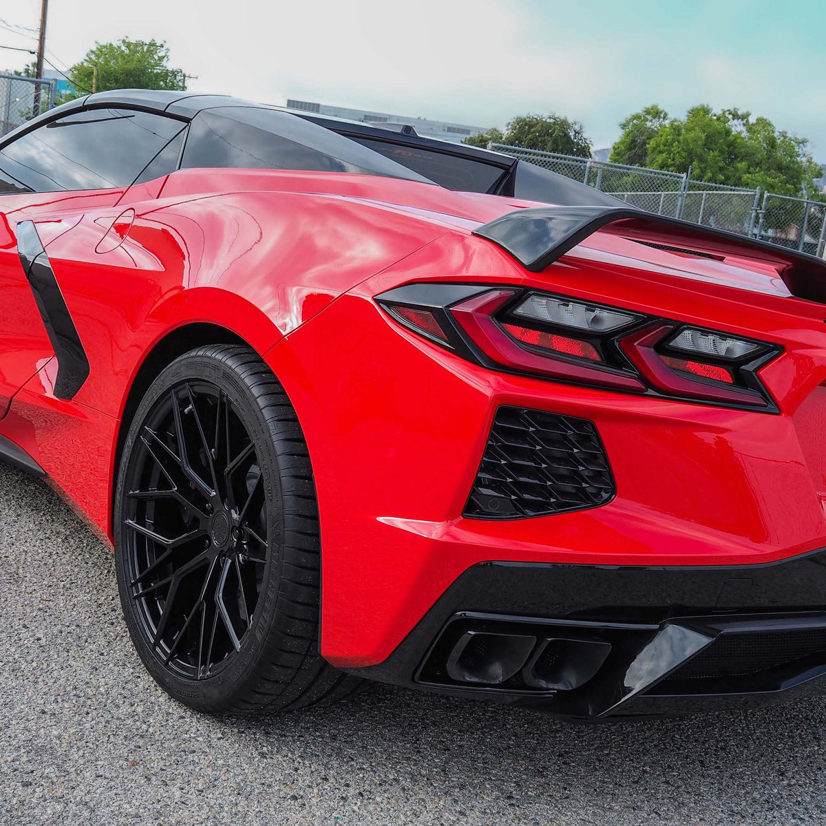 20/21" Avant Garde M520R Black 20x9 21x12 Wheels Rims Fits Chevrolet Corvette C8