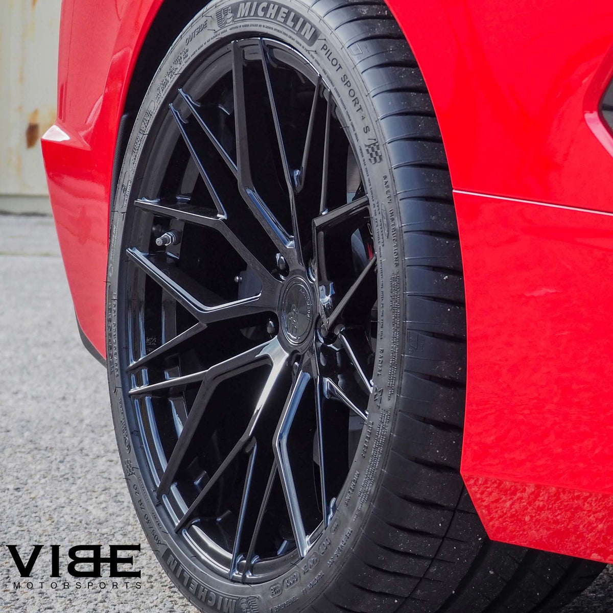 20/21" Avant Garde M520R Black 20x9 21x12 Wheels Rims Fits Chevrolet Corvette C8