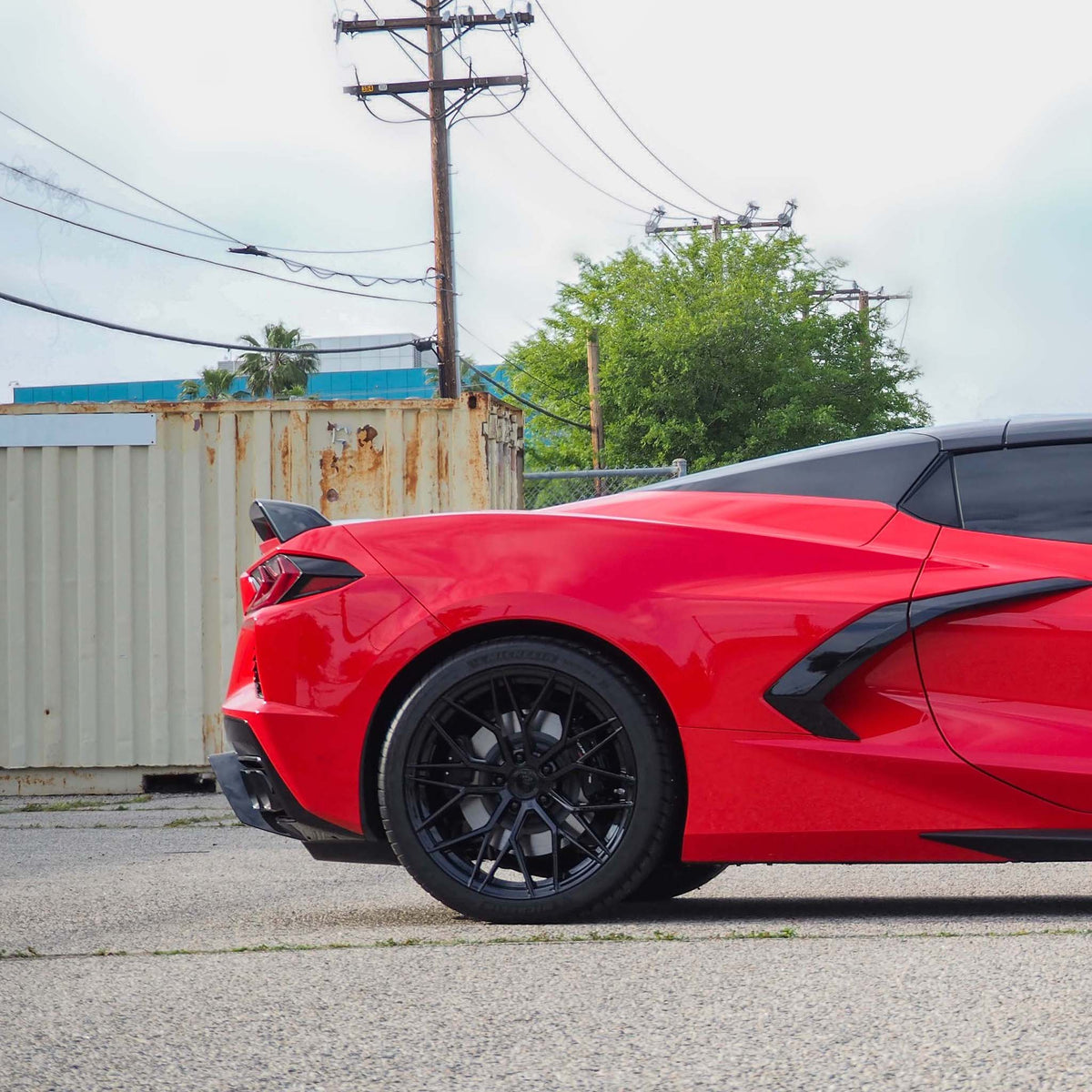 19/20" Avant Garde M520R Black 19x8.5 20x11 Wheels Rims Fits Chevy Corvette C8
