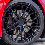 20/21" Avant Garde M520R Black 20x9 21x12 Wheels Rims Fits Chevrolet Corvette C8