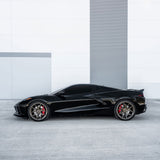 20/21" Savini SV-F5 Black 20x9 21x12 Wheels Rims Fits Chevrolet Corvette C8