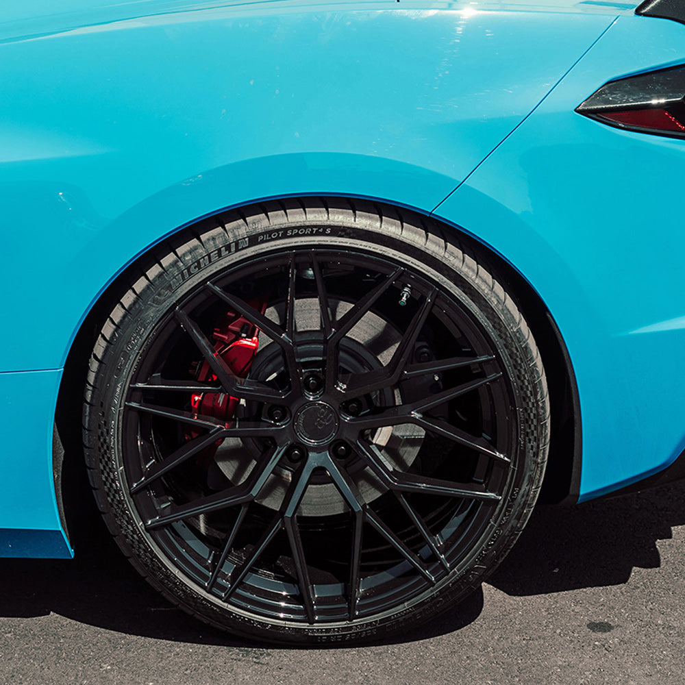 19/20" Avant Garde M520R Black 19x8.5 20x11 Wheels Rims Fits Chevy Corvette C8