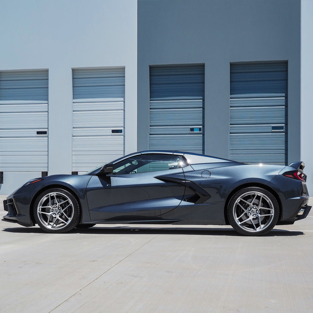 19" 20" HRE FF11 Silver 19x9 20x11.5 Concave Wheels Rims Fits Chevy Corvette C8