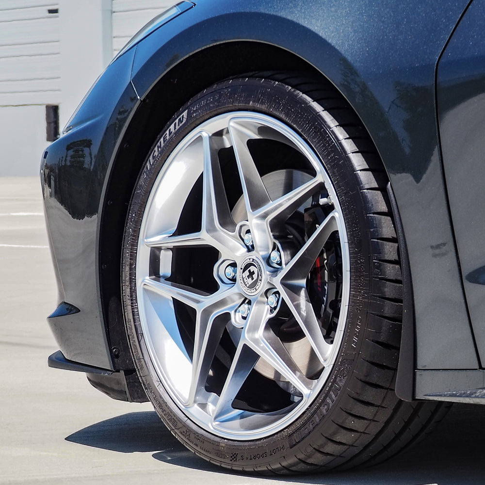 19" 20" HRE FF11 Silver 19x9 20x11.5 Concave Wheels Rims Fits Chevy Corvette C8