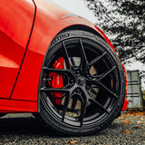 20/21" Avant Garde M580R Dark Graphite 20x9 21x12 Wheels Rims Fits Corvette C8