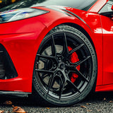 20/21" Avant Garde M580R Dark Graphite 20x9 21x12 Wheels Rims Fits Corvette C8