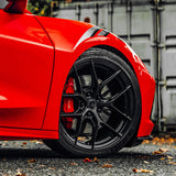 19/20" Avant Garde M580R Black 19x8.5 20x11 Wheels Rims Fits Chevy Corvette C8