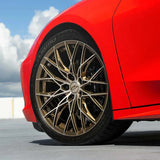 20/21" E5 Sebring Bronze Brushed Tint 20x9 21x12 Concave Wheels for Corvette C8 Stingray (2020-2027) | Set of 4