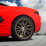 20/21" E5 Sebring Bronze Brushed Tint 20x9 21x12 Concave Wheels for Corvette C8 Stingray (2020-2027) | Set of 4
