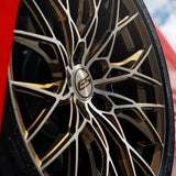 20/21" E5 Sebring Bronze Brushed Tint 20x9 21x12 Concave Wheels for Corvette C8 Stingray (2020-2027) | Set of 4